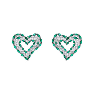 Jade Heart Earrings
