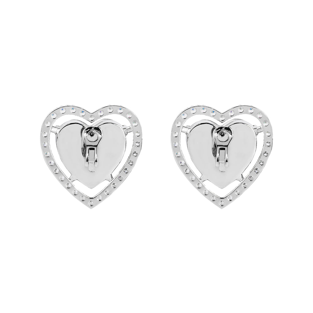 Love Heart Clip Earrings