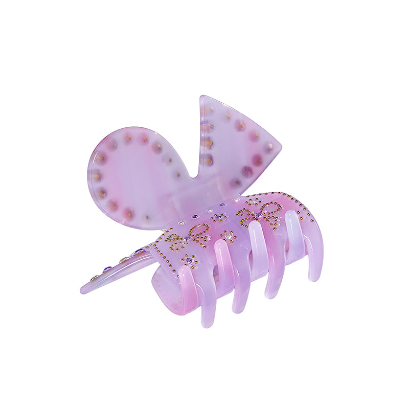 Lily Butterfly Crystal Claw Clip