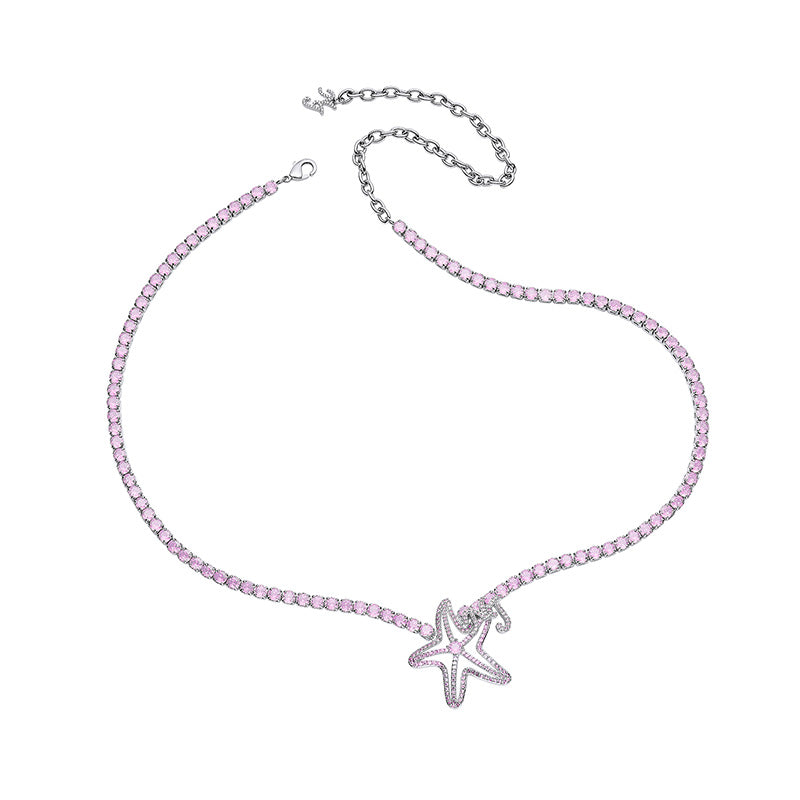 Luxury Hollow Zircon Starfish Waist Chain