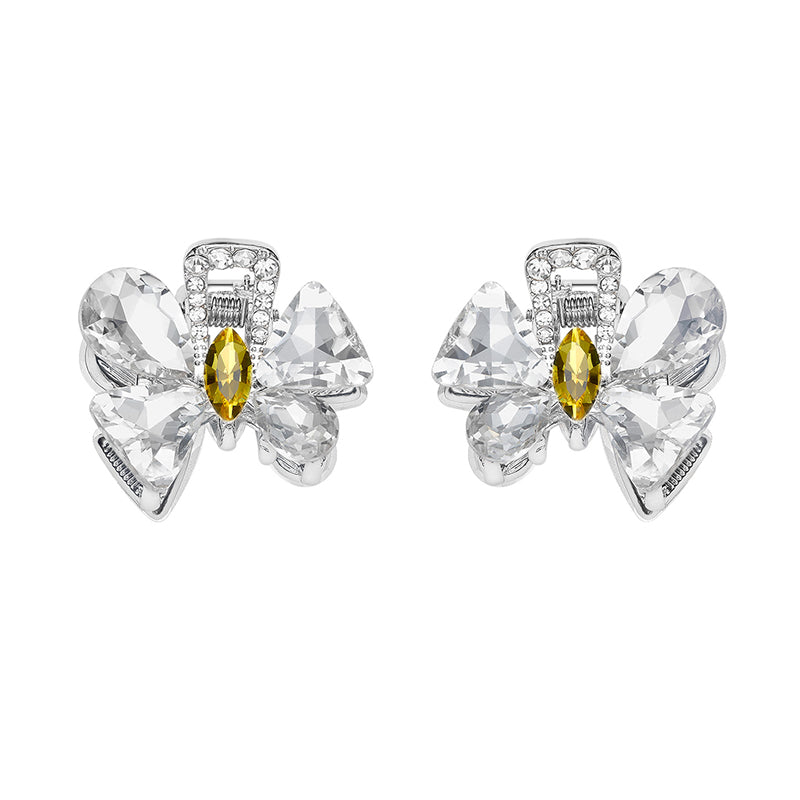 Clover 3D Butterfly Necklace Earrings Set
