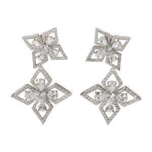 Laya Double Flower Earrings