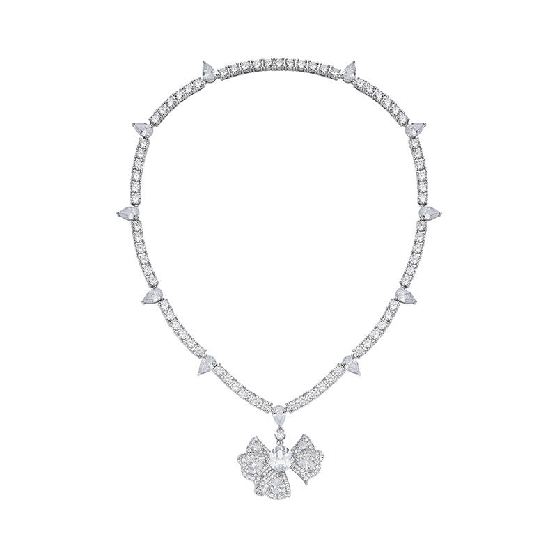 Emberlynn Three-Dimensional SKirt Necklace And Bracelet Set