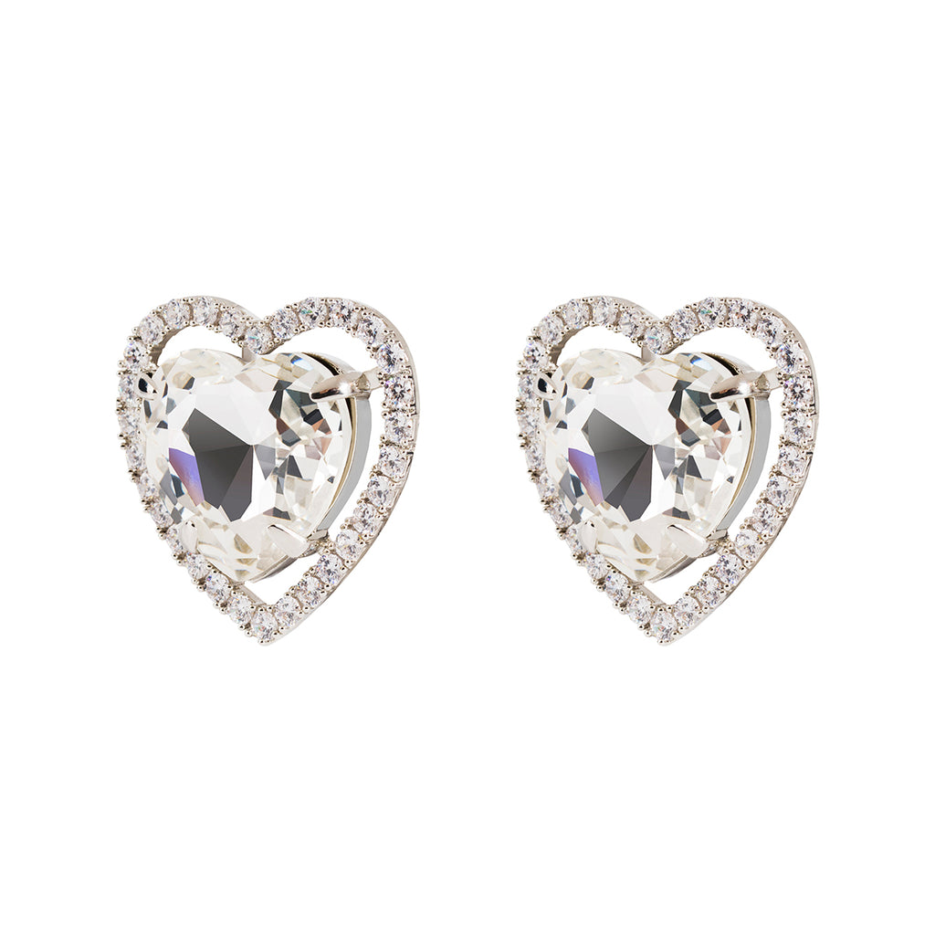 Love Heart Clip Earrings