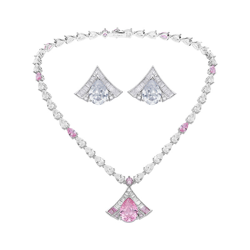 Luxury Louvre Earring and Necklace Set