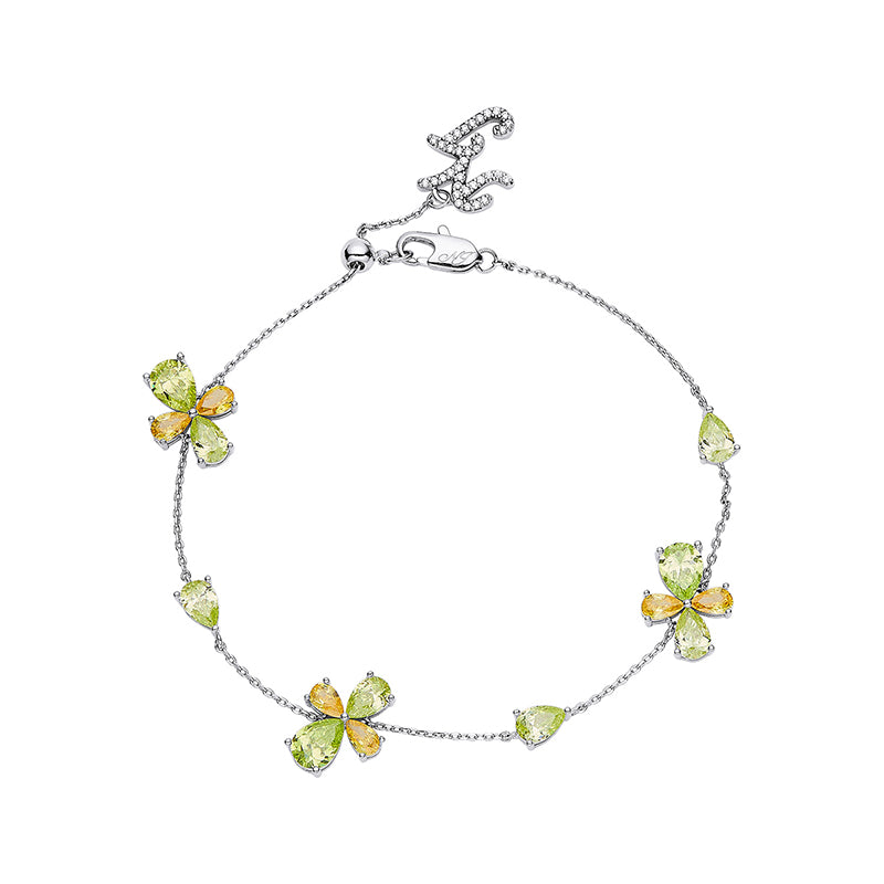 Cute Little Flower Bracelet And Earrings Set