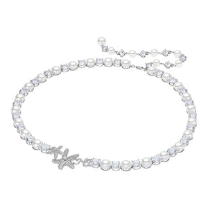 Luxury Zircon Shell Pearl Star Waist Chain