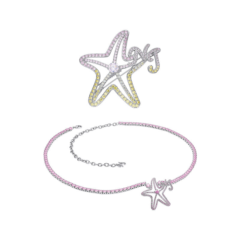 Sparkle Cute Starfish Hair Pin and Waist Chain