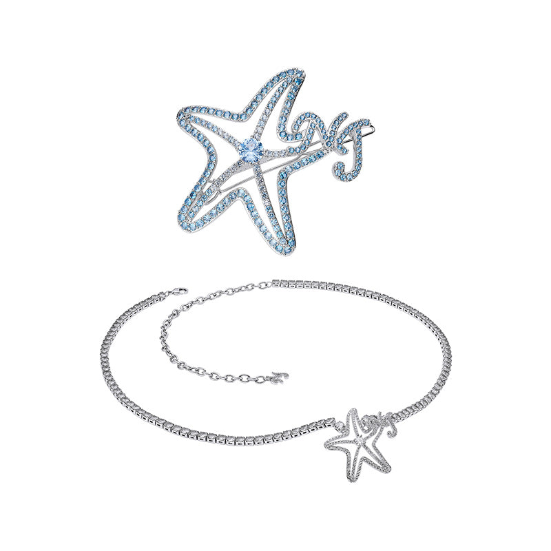 Sparkle Cute Starfish Hair Pin and Waist Chain