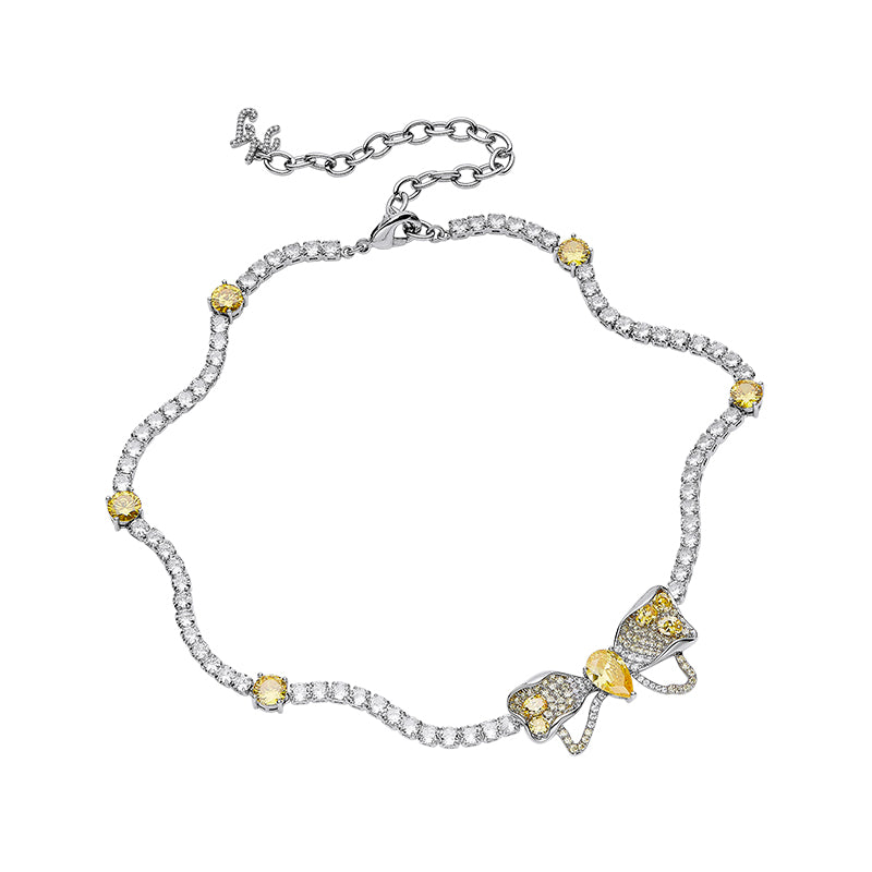 Butterfly Choker Necklace Earrings Set