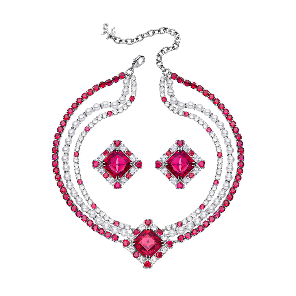 Alena Necklace Earrings Set